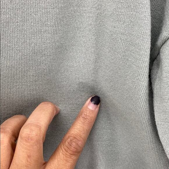 INC International Concepts Mint Pearl Detail balloon sleeve holiday Top sz S - Picture 3 of 8